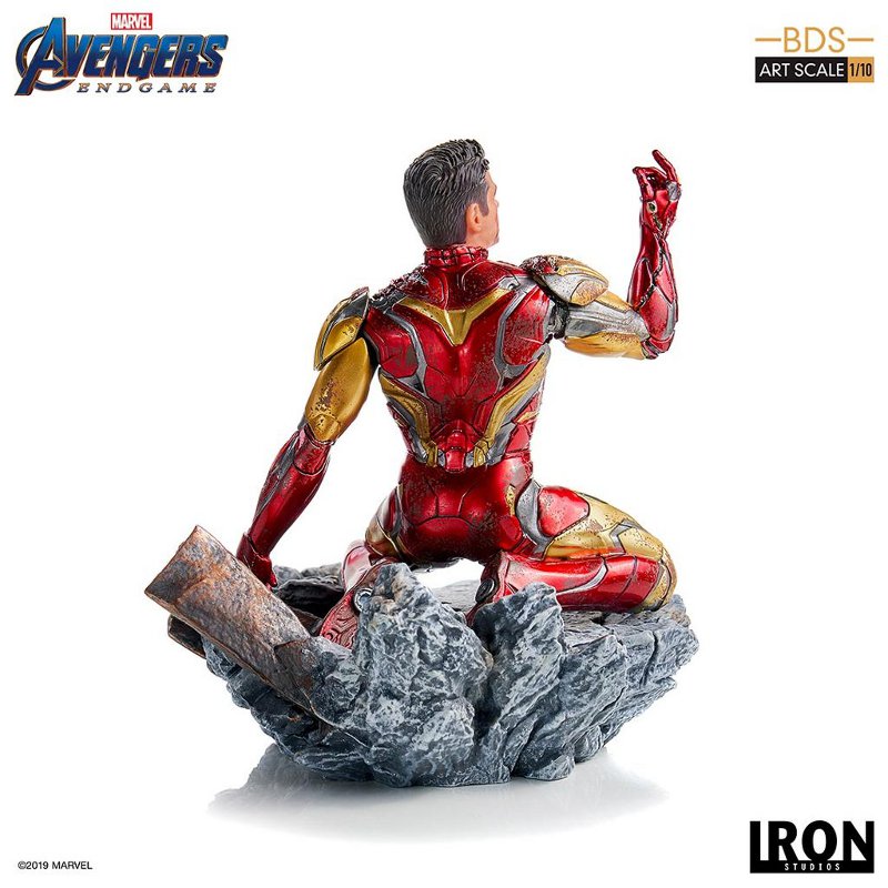 IRON STUDIOS : Avengers: Endgame – “I Am Iron Man” 1/10 Scale Battle Diorama Statue Iron-s66