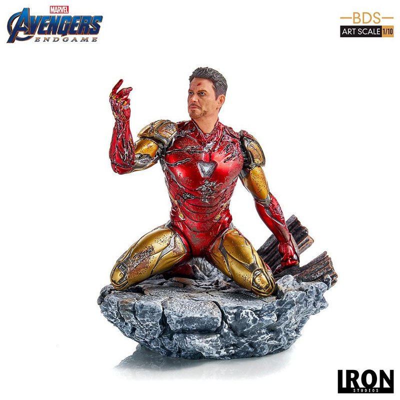 IRON STUDIOS : Avengers: Endgame – “I Am Iron Man” 1/10 Scale Battle Diorama Statue Iron-s68