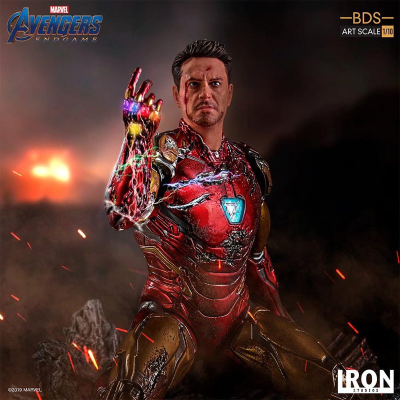 IRON STUDIOS : Avengers: Endgame – “I Am Iron Man” 1/10 Scale Battle Diorama Statue Iron-s69