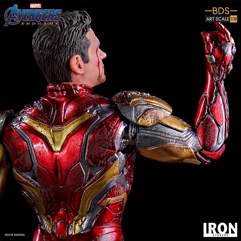 IRON STUDIOS : Avengers: Endgame – “I Am Iron Man” 1/10 Scale Battle Diorama Statue Iron-s73