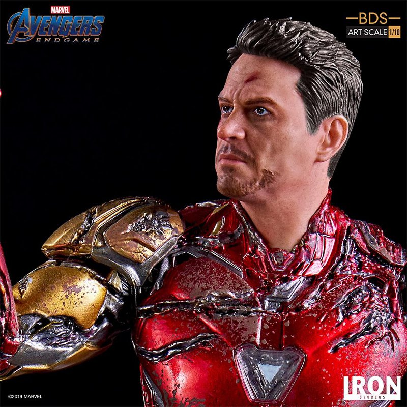 IRON STUDIOS : Avengers: Endgame – “I Am Iron Man” 1/10 Scale Battle Diorama Statue Iron-s78