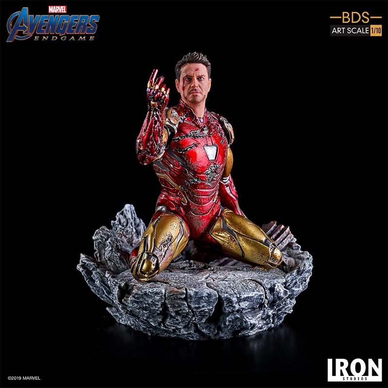 IRON STUDIOS : Avengers: Endgame – “I Am Iron Man” 1/10 Scale Battle Diorama Statue Iron-s80