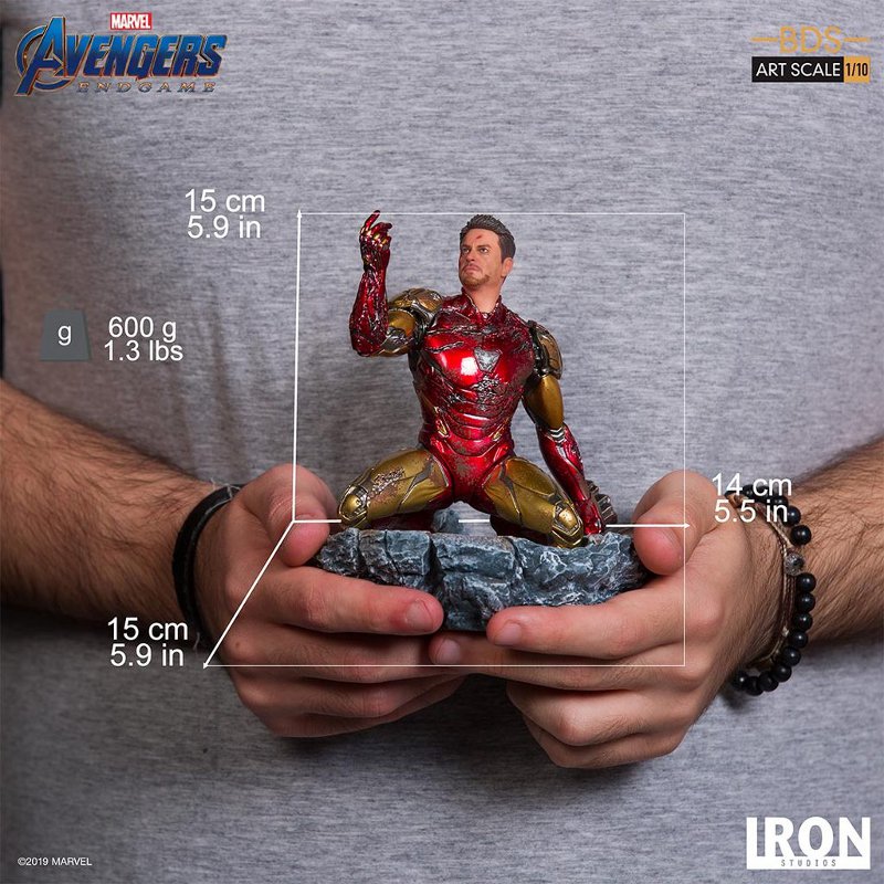 IRON STUDIOS : Avengers: Endgame – “I Am Iron Man” 1/10 Scale Battle Diorama Statue Iron-s81