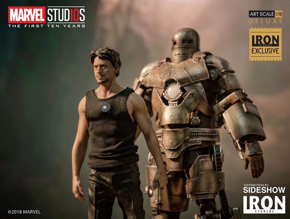 IRON STUDIOS : Iron Man Mark I and Tony Stark 1/10 exclusive statue Iron_m12