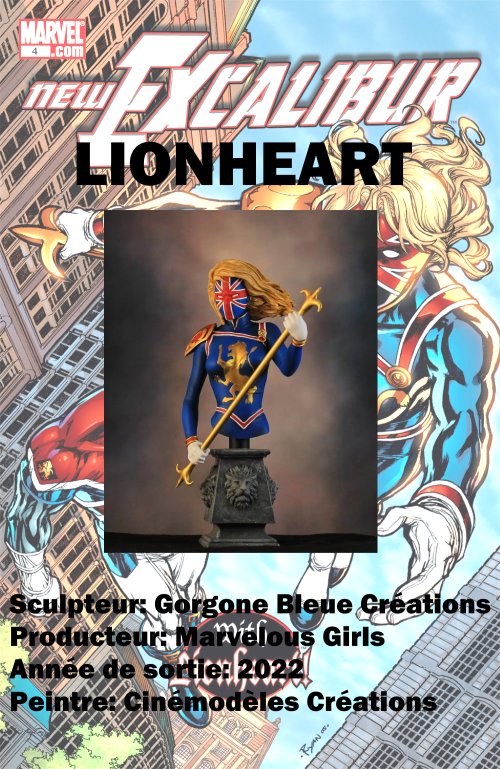 Lionheart - buste - Gorgone Bleue Créations Lionhe10