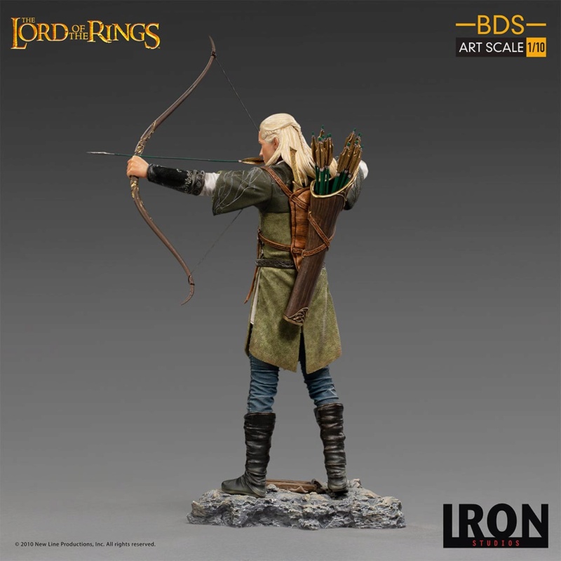 IRON STUDIOS : Lord of the Rings – Legolas Battle Diorama Series 1/10 Scale Statue Lotr-l13