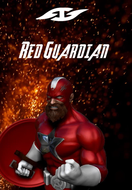 Red Guardian - buste - Arnaud Guilliams Red_gu13