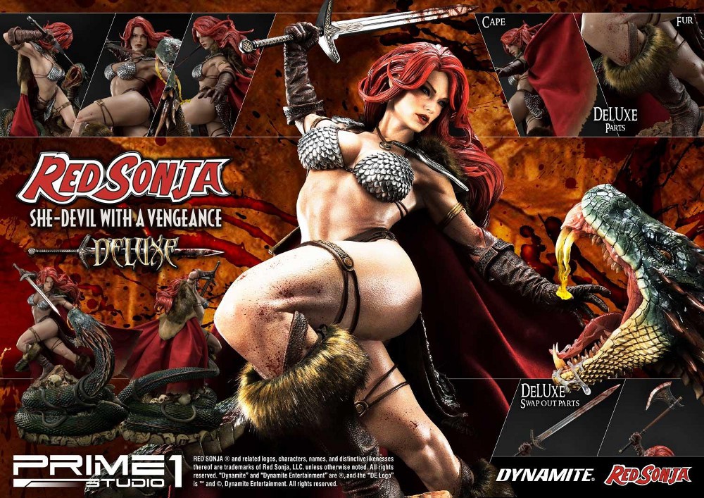 RED SONJA - She-Devil with a Vengeance 1/3 scale deluxe statue Red_so23