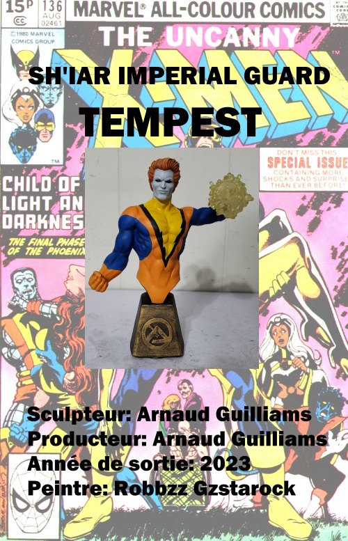 Garde Imperiale Shi'ar "Tempest" - buste - Arnaud Guilliams Tempes10