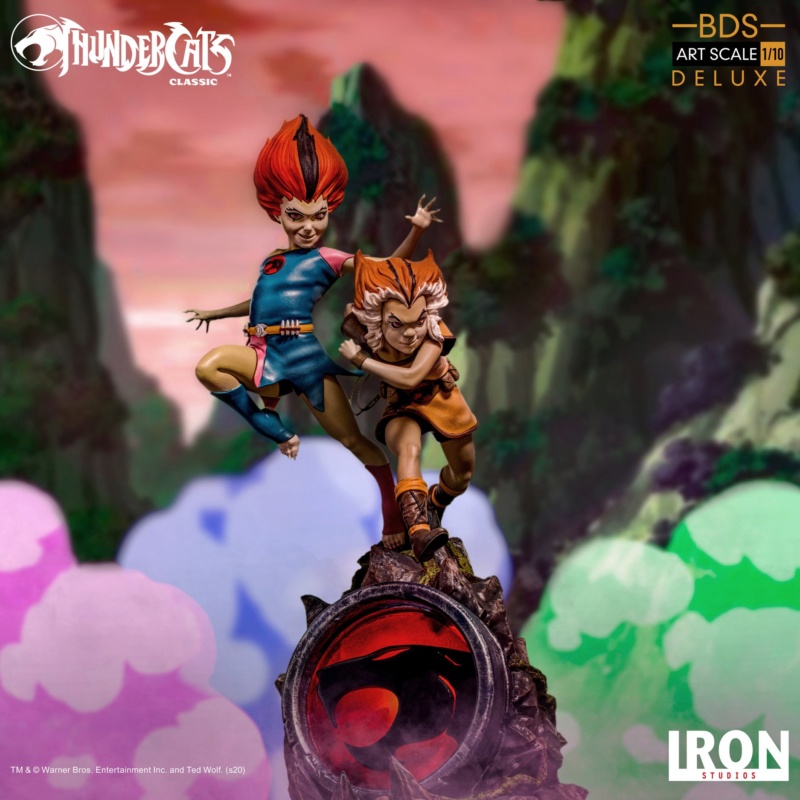 IRON STUDIOS :Thundercats - Wily Kit and Wily Kat 1/10 Scale Battle Diorama Statue Thunde13
