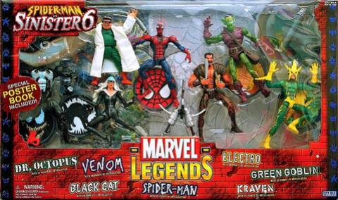 TOY BIZ : Marvel Legends - Spider-Man vs. Sinister 6 Box Set