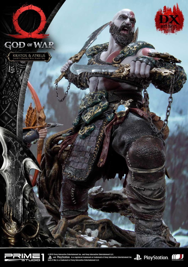 GOD OF WAR : KRATOS & ATREUS 1/4 scale statue Upmgow10