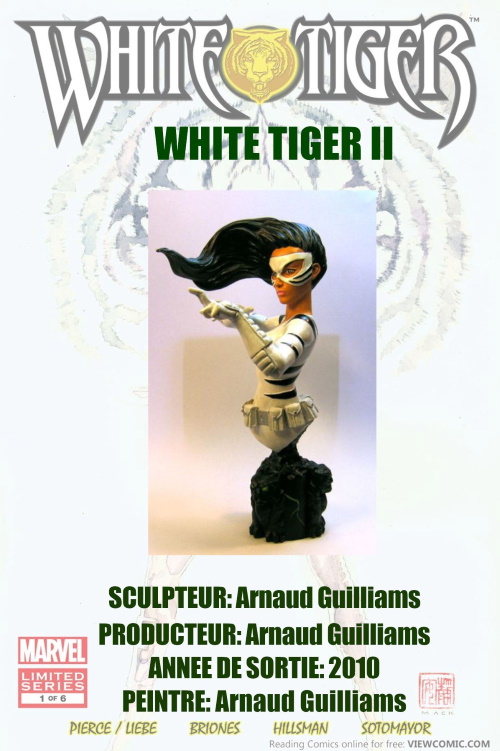 Tigre Blanc (White Tiger IV) - Buste - Arnaud Guilliams White_10