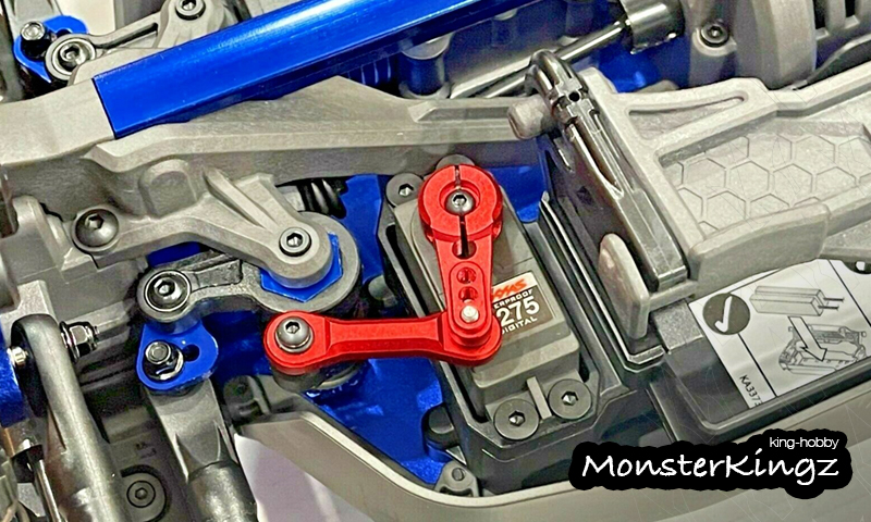 Monster Kingz / King Hobby Aluminum fixed link steering 25t servo arm for 1/8 traxxas Sledge<br />