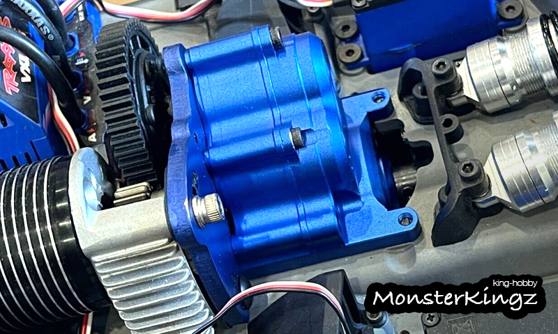 8691 Monster Kingz / King Hobby Aluminum Center Transmission Gearbox Case for 1/8 Traxxas E-Revo 2.0<br />