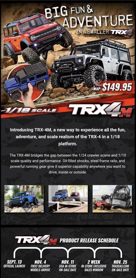[FUTURE NEW] TRAXXAS TRX4M 1/18 TRX-4M -TRAXXAS TRX4M 1/18 Scale Crawler Traxxa41