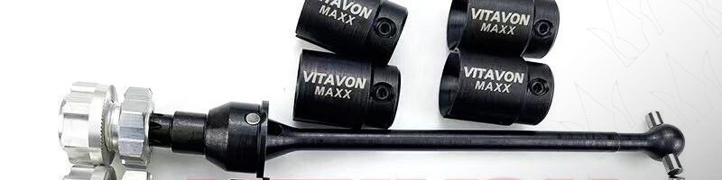 <br />VITAVON HD Steel Spline CVD Axle Kit 10mm Offset V2 for Traxxas Wide MAXX 1/10<br />