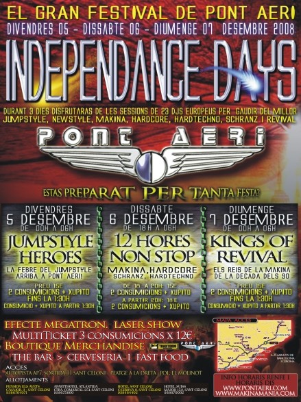 INDEPENDENCE DAYS : 5,6 i 7 de DESEMBRE Infind10