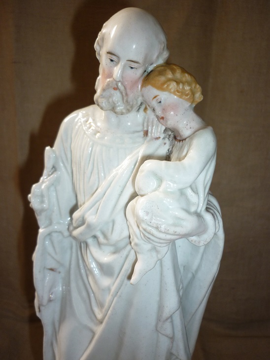 un St Joseph en faience P1250911