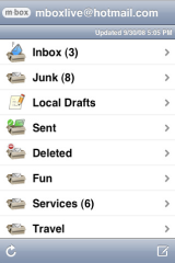 mBoxMail sur AppStore pour iPhone et iPhone 3G Mailbo10