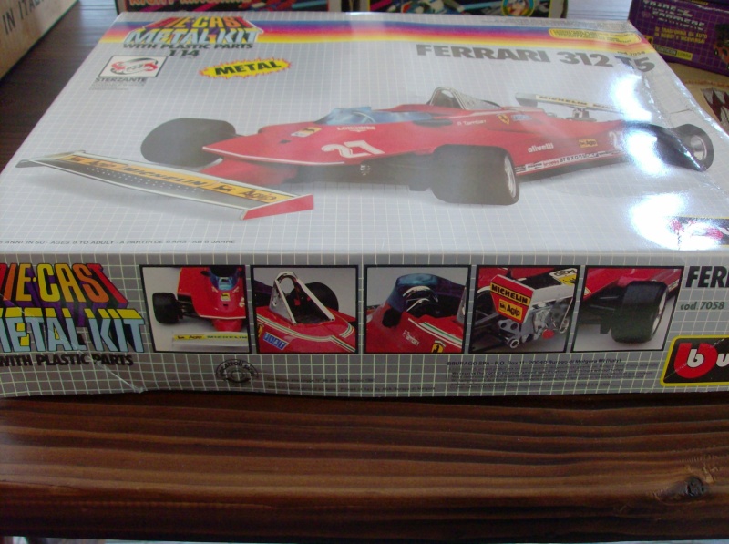Ferrari 312 T5 BURAGO Die Cast Metal Kit Box 80 Toys Vintage GILLES Villenevue Hpim4034