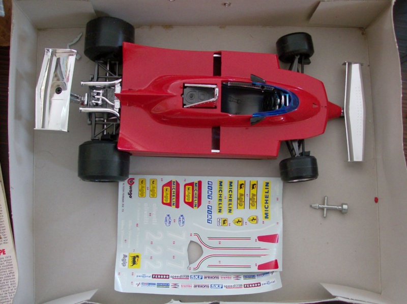 Ferrari 312 T5 BURAGO Die Cast Metal Kit Box 80 Toys Vintage GILLES Villenevue Hpim4035