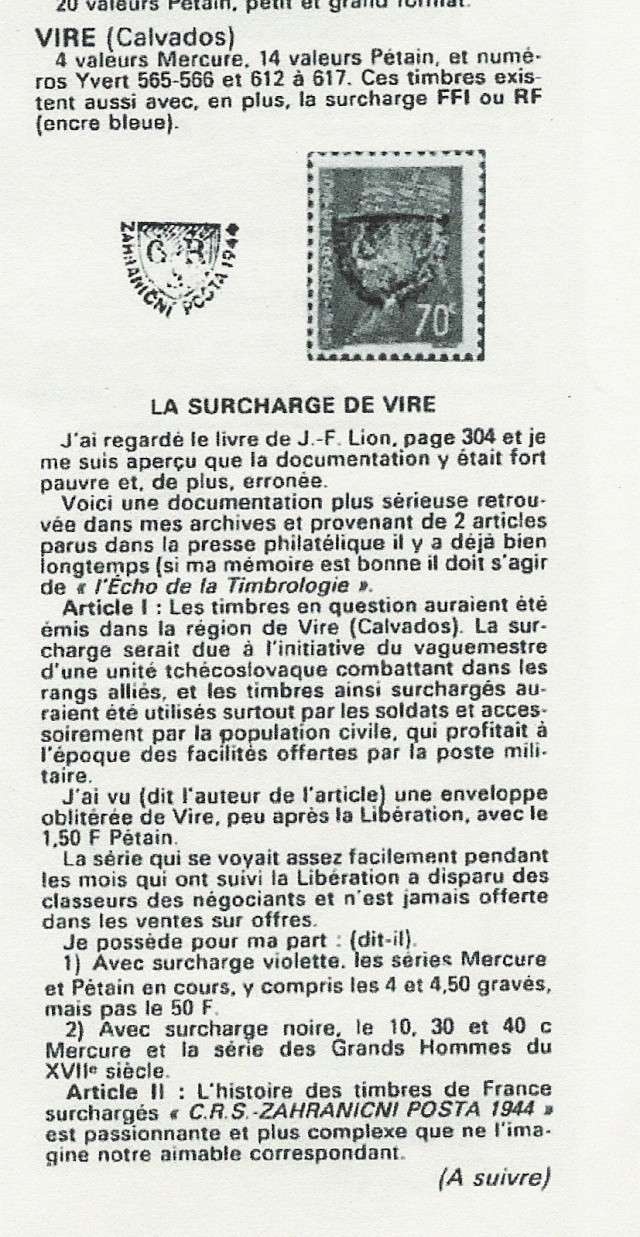 vire - Surcharge de Vire Vire10