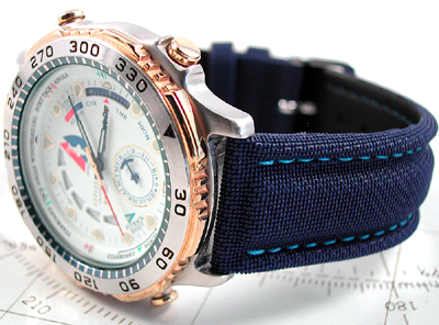 bracelet pour seiko samurai titane bleue Img44710