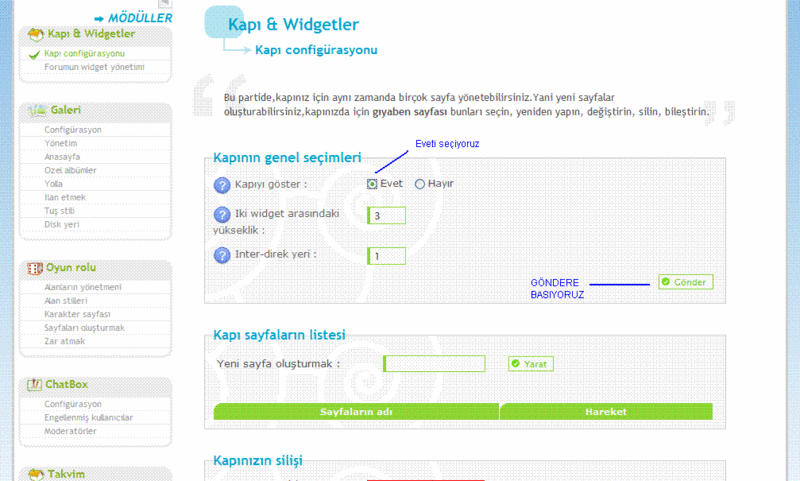 widgetler yardm Snap310