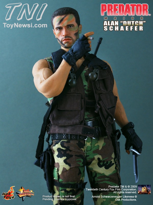 Predator 1/6th Scale Arnold Schwarzenegger As Major Alan "Dutch" Schaefer Collectible Figure 15-pre10