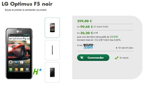 LG Optimus F5, 4G, dispo chez Bouygues Telecom et B&YOU à partir de 9,90€ Optimu11