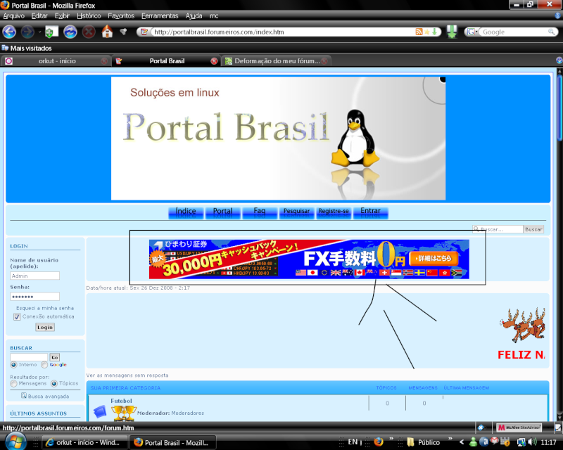 Deformação do meu fórum no Internet Explorer e Firefox! L10