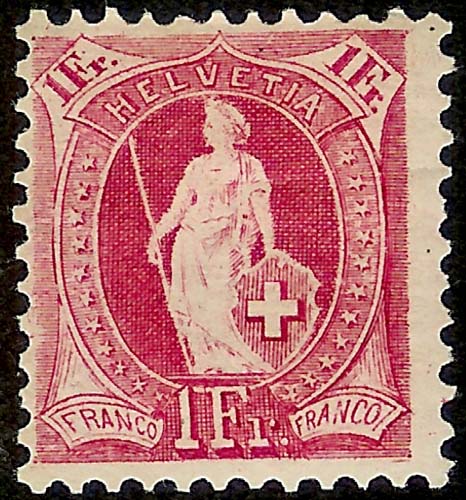 Die Stehende Helvetia 75d11