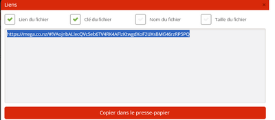 Comment partager des fichiers sur Mega Lien210