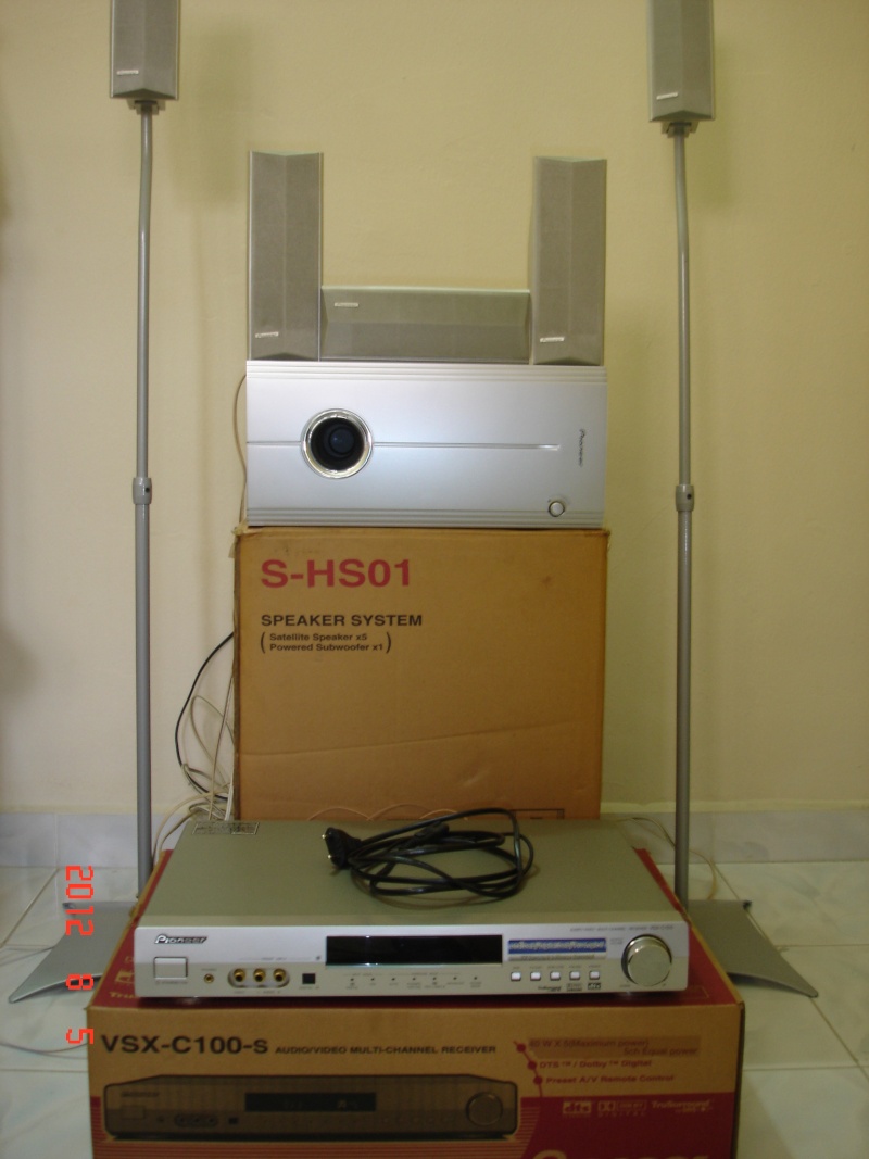 Pioneer av receiver 5 1 satellite speaker system sold 