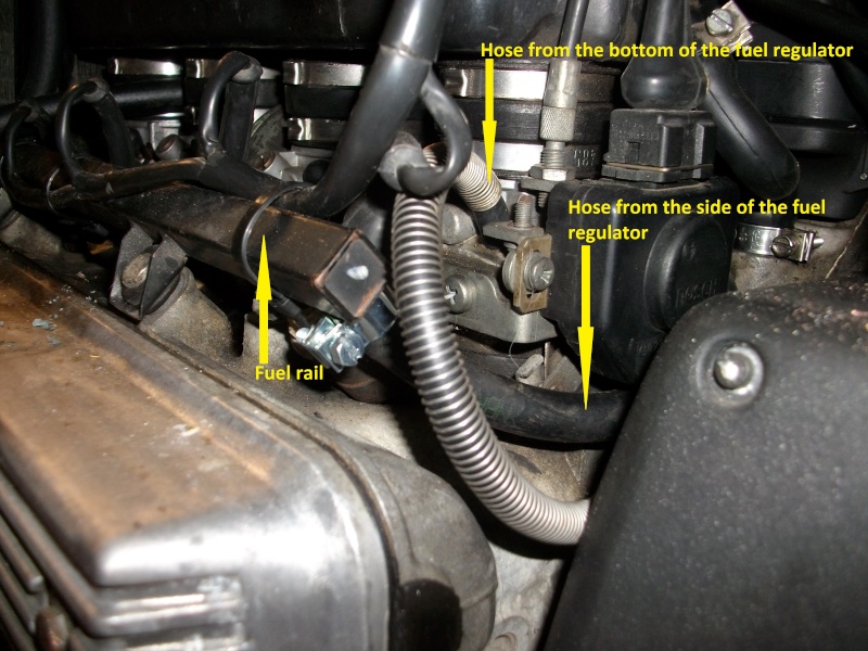 how do you test the fuel pressure regulator on a K100 Rt? Fuel_r12