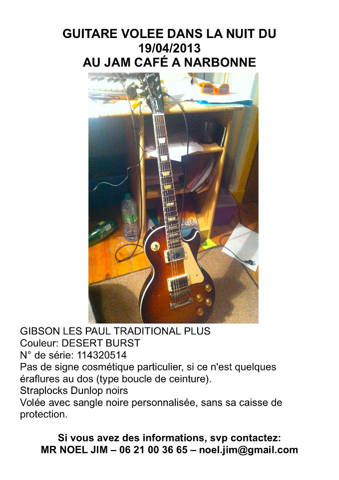 GIBSON LES PAUL VOLEE A NARBONE 61986_10