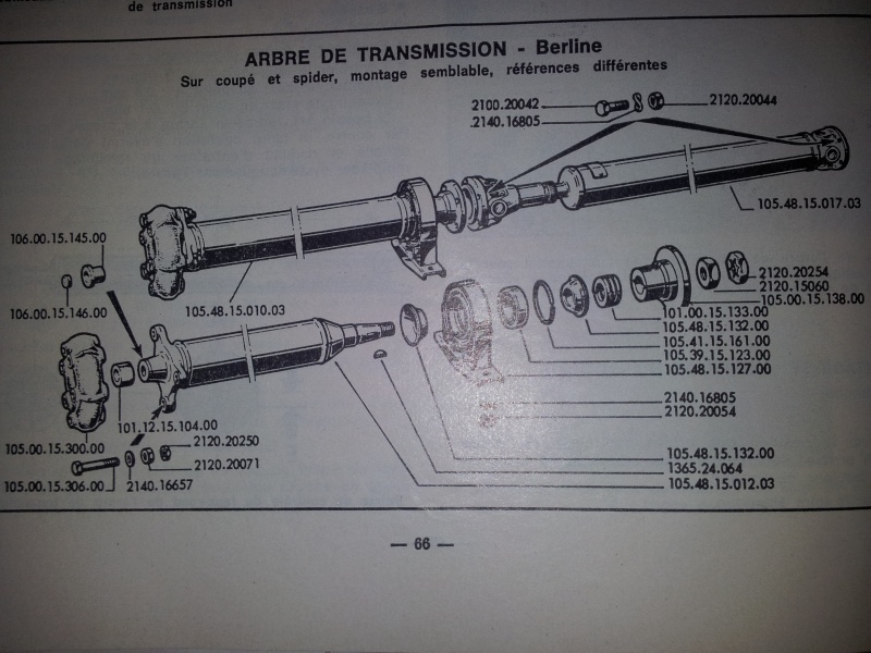 Extraction du palier d'arbre de transmission 2013-049