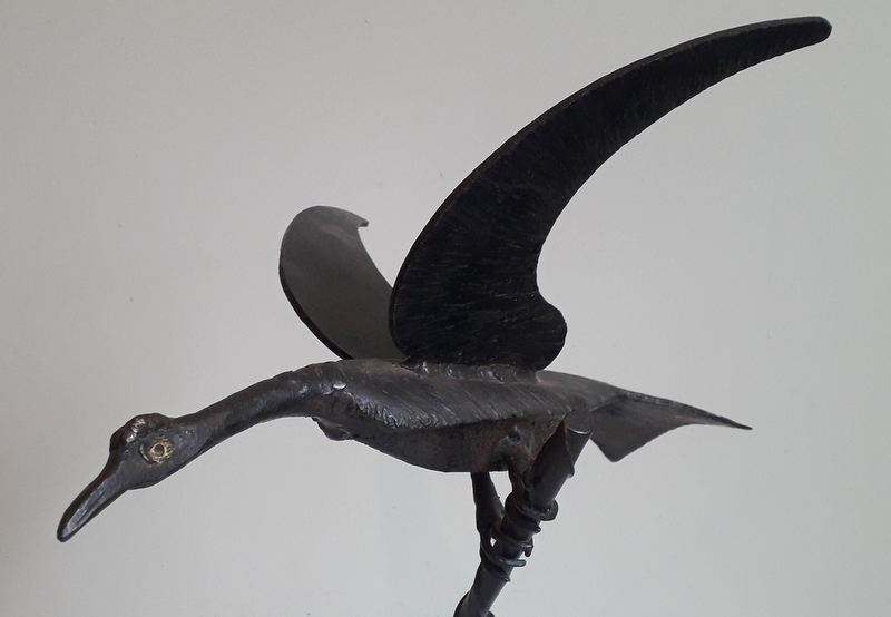 Sculpture oiseau fer forgé  20230438