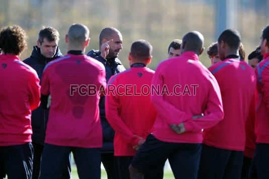 Fotos de los entrenamientos del Barça  2011-016