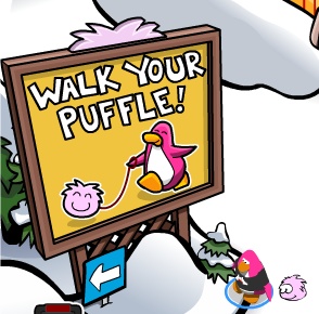 Club Penguin Puffle Signs Change According to Puffle Color You Walk Pink_p10