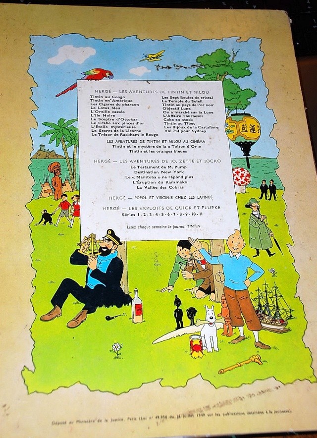 bd tintin vol 714 pour Sydney 4ème plat B 42 1975 (ex B 41) Tintin12