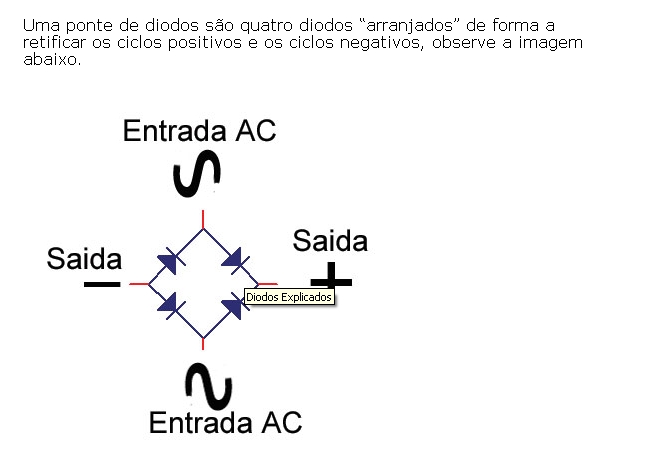 Como montar uma ponte com diodo comum. Pnte_d10