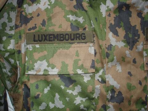 The new Luxembourg ´´ LUX Waldtarndruck ´´ camo Combat Uniform