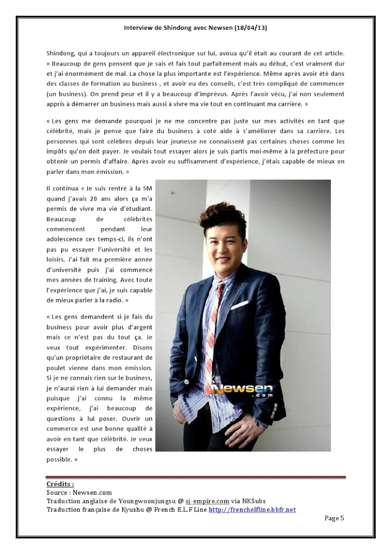 [INTERVIEW] Shindong pour Newsen (18/04/13) Interv18