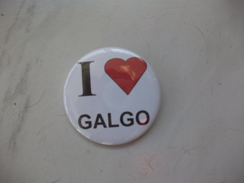 Badge  SoliGalgos I love Galgo Objets12