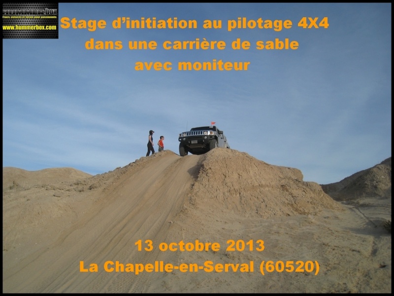 Stage d’initiation au pilotage 4X4 dans une carrière de sable avec moniteur 13 octobre 2013 La Chapelle-en-Serval (60520) Gazell10