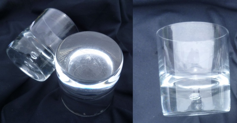 A pair of nice tumblers with controled single bubble & flat cut base Aaaaa10