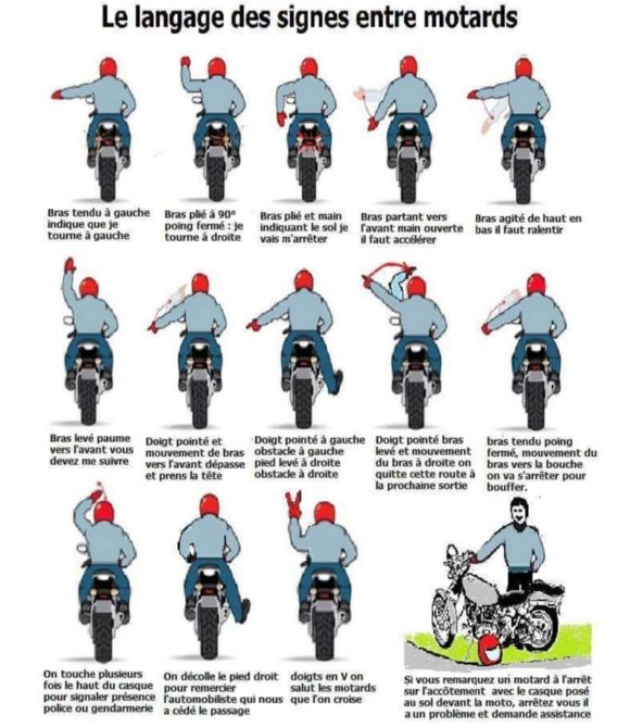 Le langage des signes entre motards Langag10