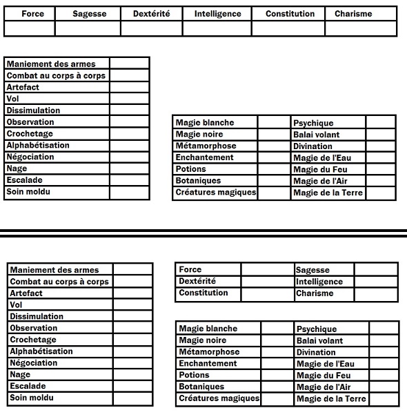 Carte d'identité du Personnage. Fiche_10